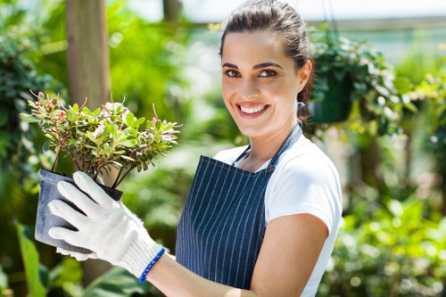 Refined and sustainable landscaping in Parsonsgreen with seasonal planting